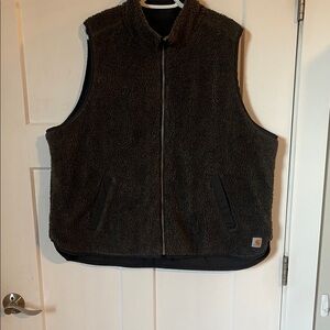 Carhartt Men's Sherpa Lined Reversible Vest - Black XXL 103907